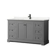 thumbnail image 1 of Wyndham Collection WCV232360SGBC2UNSMXX Avery 60" Free Standing Single Basin Vanity Set -, 1 of 7
