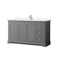 thumbnail image 1 of Wyndham Collection WCV232360SKGC2UNSMXX Avery 60" Free Standing Single Basin Vanity Set -, 1 of 7