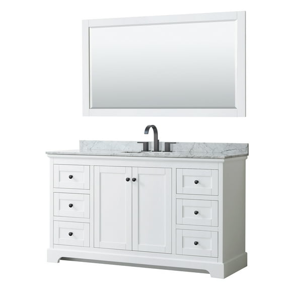 Wyndham Collection Wcv232360scmunom58 Avery 60" Free Standing Single Basin Vanity Set -