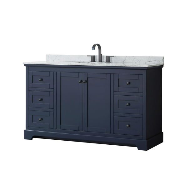 Wyndham Collection Wcv232360scmunomxx Avery 60" Free Standing Single Basin Vanity Set -