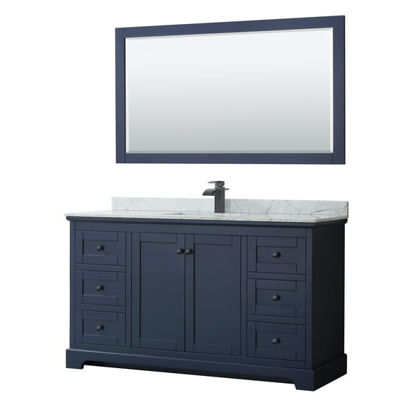 Wyndham Collection Wcv232360scmunsm58 Avery 60" Free Standing Single Basin Vanity Set -