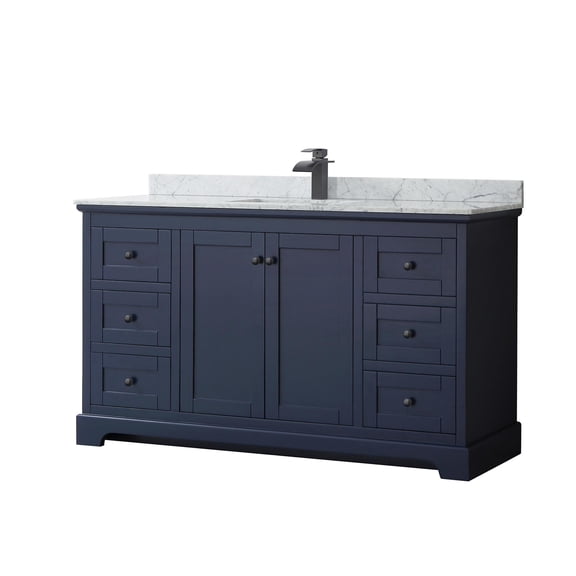 Wyndham Collection Wcv232360scmunsmxx Avery 60" Free Standing Single Basin Vanity Set -