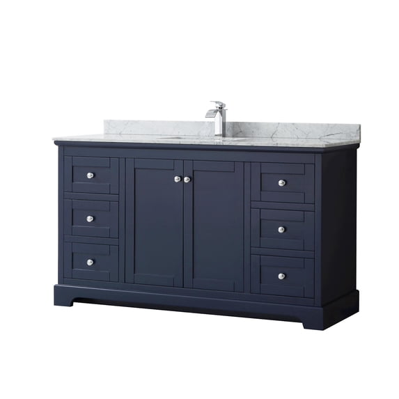 Wyndham Collection WCV232360SBCCMUNSMXX Avery 60" Free Standing Single Basin Vanity Set -