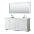thumbnail image 1 of Wyndham Collection WCV232372DWHGTUS3M70 Avery 72" Free Standing Double Basin Vanity Set -, 1 of 7