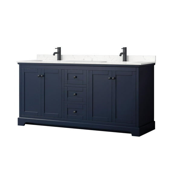 Wyndham Collection Wcv232372d-Vca-Mxx Avery 72" Free Standing Double Basin Vanity Set -
