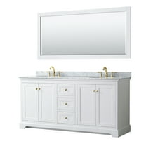 Wyndham Collection Wcv232372dcmunom70 Avery 72" Free Standing Double Basin Vanity Set -