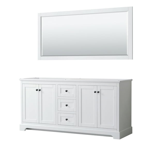 Wyndham Collection Wcv232372dcxsxxm70 Avery 72" Double Free Standing Vanity Cabinet -