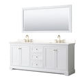 thumbnail image 1 of Wyndham Collection WCV232380DWGWQUS3M70 Avery 80" Free Standing Double Basin Vanity Set -, 1 of 7