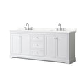 thumbnail image 1 of Wyndham Collection WCV232380DWHGTUS3MXX Avery 80" Free Standing Double Basin Vanity Set -, 1 of 7