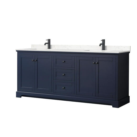 Wyndham Collection Wcv232380d-Vca-Mxx Avery 80" Free Standing Double Basin Vanity Set -
