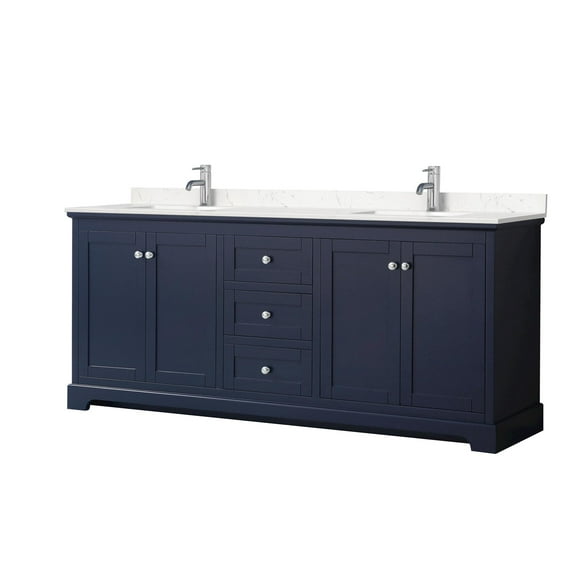 Wyndham Collection Wcv232380d-Vca-Mxx Avery 80" Free Standing Double Basin Vanity Set -