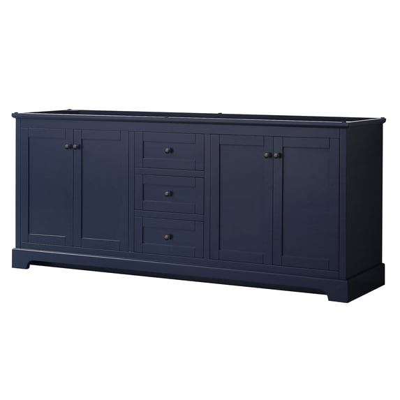 Wyndham Collection WCV232380DBBCXSXXMXX Avery 80" Double Free Standing Vanity Cabinet Only