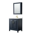 thumbnail image 1 of Wyndham Collection WCV252530SBLWCUNSMED Daria 30" Free Standing Single Basin Vanity Set -, 1 of 7