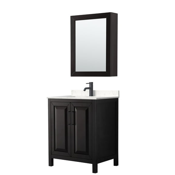 Wyndham Collection Wcv252530s-Vca-Med Daria 30" Free Standing Single Basin Vanity Set -