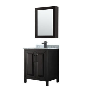 Wyndham Collection Wcv252530sunsmed Daria 30" Free Standing Single Vanity Set - Dark
