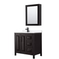 thumbnail image 1 of Wyndham Collection WCV252536SEBWCUNSMED Daria 36" Free Standing Single Basin Vanity Set -, 1 of 7