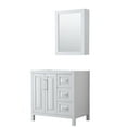 thumbnail image 1 of Wyndham Collection WCV252536SWHCXSXXMED Daria 35" Single Free Standing Vanity Cabinet -, 1 of 7