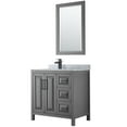 thumbnail image 1 of Wyndham Collection Wcv252536sunsm24 Daria 36" Free Standing Single Vanity Set - Dark Gray, 1 of 7