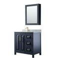 thumbnail image 1 of Wyndham Collection Wcv252536sunsmed Daria 36" Free Standing Single Vanity Set - Blue, 1 of 7