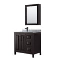 thumbnail image 1 of Wyndham Collection WCV252536SEBCMUNSMED Daria 36" Free Standing Single Vanity Set - Dark, 1 of 7