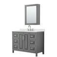thumbnail image 1 of Wyndham Collection Wcv252548s-Qtz-Us3med Daria 48" Free Standing Single Basin Vanity Set -, 1 of 7