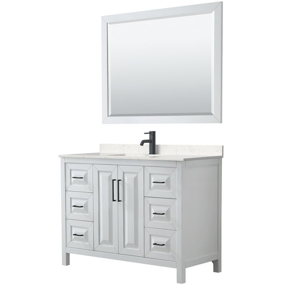 Wyndham Collection Wcv252548s-Vca-M46 Daria 48" Free Standing Single Basin Vanity Set -