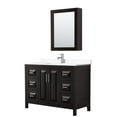thumbnail image 1 of Wyndham Collection WCV252548SDEWCUNSMED Daria 48" Free Standing Single Basin Vanity Set -, 1 of 7