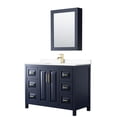 thumbnail image 1 of Wyndham Collection WCV252548SBLWCUNSMED Daria 48" Free Standing Single Basin Vanity Set -, 1 of 7