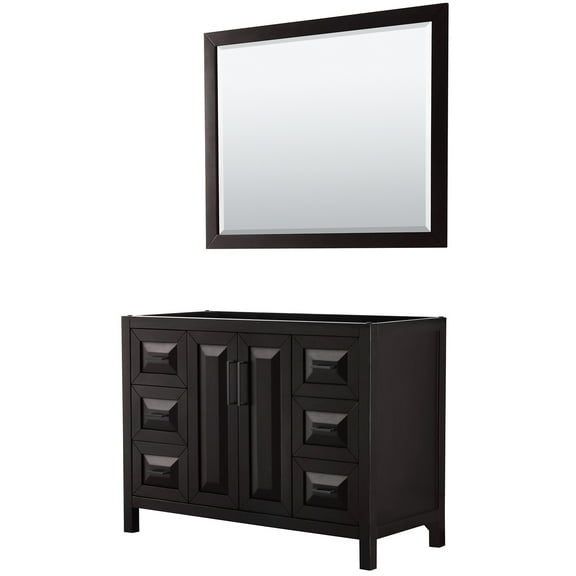 Wyndham Collection Wcv252548scxsxxm46 Daria 47" Single Free Standing Vanity Cabinet - Dark