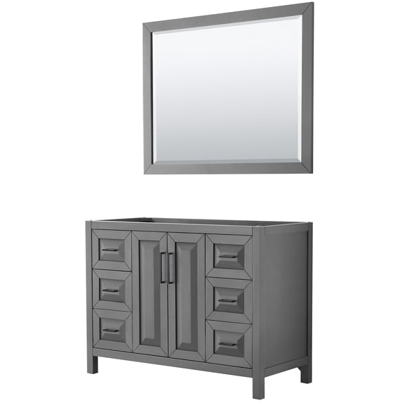 Wyndham Collection WCV252548SGBCXSXXM46 Daria 47" Single Free Standing Vanity Cabinet -