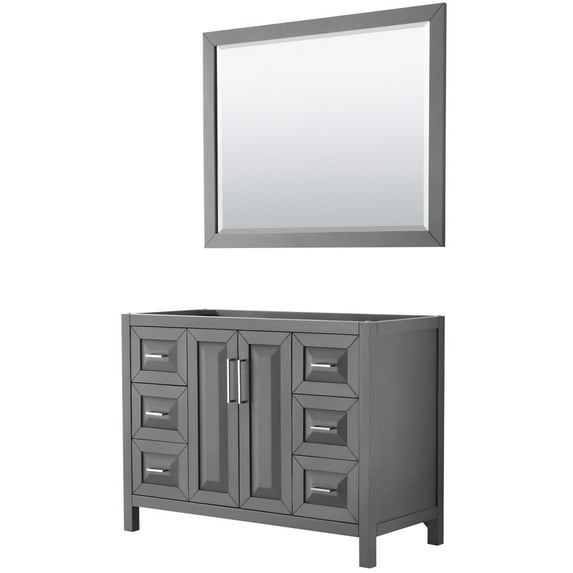 Wyndham Collection Wcv252548scxsxxm46 Daria 47" Single Free Standing Vanity Cabinet - Dark