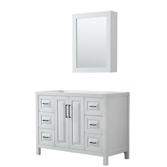 Wyndham Collection Wcv252548scxsxxmed Daria 47" Single Free Standing Vanity Cabinet -