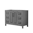 thumbnail image 1 of Wyndham Collection WCV252548SGBCXSXXMXX Daria 47" Single Free Standing Vanity Cabinet Only, 1 of 7