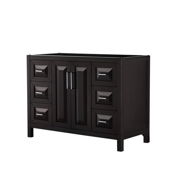 Wyndham Collection WCV252548SDECXSXXMXX Daria 47" Single Free Standing Vanity Cabinet Only