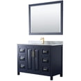 thumbnail image 1 of Wyndham Collection WCV252548SBLCMUNSM46 Daria 48" Free Standing Single Vanity Set - Blue, 1 of 7