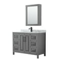 thumbnail image 1 of Wyndham Collection Wcv252548sunsmed Daria 48" Free Standing Single Vanity Set - Dark Gray, 1 of 7