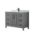 thumbnail image 1 of Wyndham Collection Wcv252548sunsmxx Daria 48" Free Standing Single Vanity Set - Dark Gray, 1 of 7