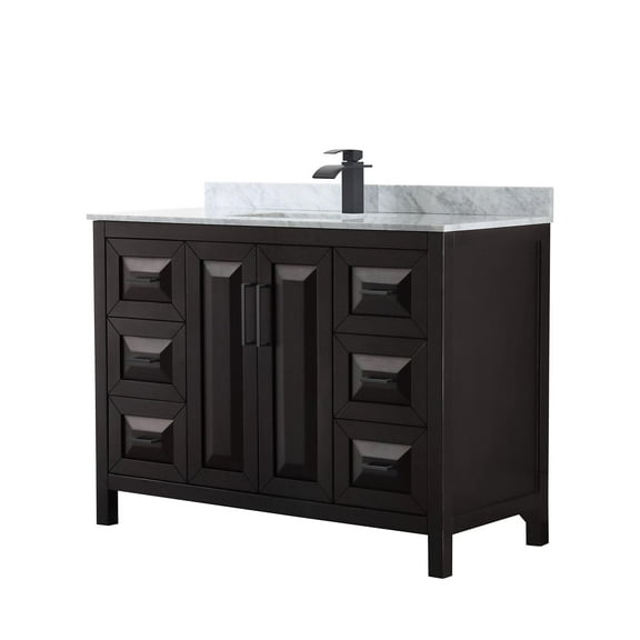 Wyndham Collection Wcv252548sunsmxx Daria 48" Free Standing Single Vanity Set - Dark