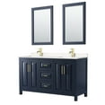 thumbnail image 1 of Wyndham Collection WCV252560DBLC2UNSM24 Daria 60" Free Standing Double Basin Vanity Set -, 1 of 7