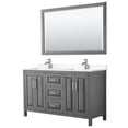 thumbnail image 1 of Wyndham Collection WCV252560DKGC2UNSM58 Daria 60" Free Standing Double Basin Vanity Set -, 1 of 7