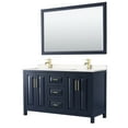 thumbnail image 1 of Wyndham Collection WCV252560DBLC2UNSM58 Daria 60" Free Standing Double Basin Vanity Set -, 1 of 7