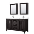 thumbnail image 1 of Wyndham Collection WCV252560DDEWCUNSMED Daria 60" Free Standing Double Basin Vanity Set -, 1 of 7
