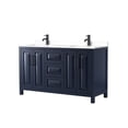 thumbnail image 1 of Wyndham Collection WCV252560DBBWCUNSMXX Daria 60" Free Standing Double Basin Vanity Set -, 1 of 7