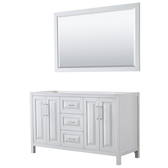 Wyndham Collection Wcv252560dcxsxxm58 Daria 59" Double Free Standing Vanity Cabinet -