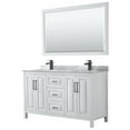 thumbnail image 1 of Wyndham Collection Wcv252560dunsm58 Daria 60" Free Standing Double Vanity Set - White /, 1 of 7