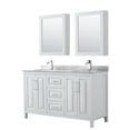 thumbnail image 1 of Wyndham Collection Wcv252560dunsmed Daria 60" Free Standing Double Vanity Set - White /, 1 of 7