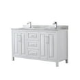 thumbnail image 1 of Wyndham Collection WCV252560DWHCMUNSMXX Daria 60" Free Standing Double Vanity Set - White, 1 of 7