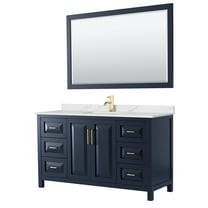 Wyndham Collection Wcv252560s-Qtz-Unsm58 Daria 60" Free Standing Single Basin Vanity Set -