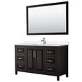 thumbnail image 1 of Wyndham Collection WCV252560SDEC2UNSM58 Daria 60" Free Standing Single Basin Vanity Set -, 1 of 7