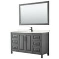thumbnail image 1 of Wyndham Collection WCV252560SGBC2UNSM58 Daria 60" Free Standing Single Basin Vanity Set -, 1 of 7